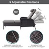 POCASSY Outdoor Chaise Lounge Chair Patio Recliner with Cushion, Adjustable Backrest Outdoor Recliner with All Weather Wicker and Olefin Cushion Cover - 2 of 4