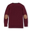 Hope & Henry Boys'  Tipped Cardigan with Elbow Patches, Infant - 4 of 4