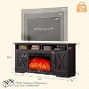 63" Farmhouse TV Stand with 26" Fireplace, for TVs up to 73" for Living Room - 2 of 4