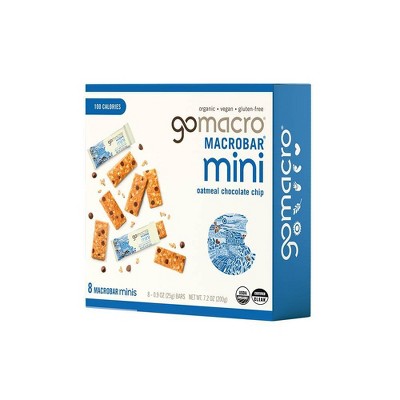 GoMacro Oatmeal Chocolate Chip Minis Protein Bar - 7.2oz