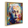Stupell Industries Abstract Albert Einstein Portrait Floating Frame Canvas Art - 2 of 4