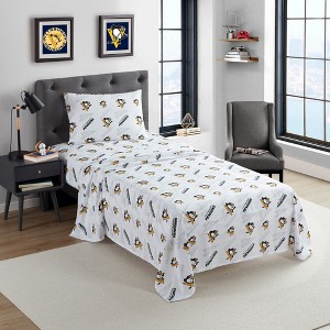 NHL Pittsburgh Penguins Bed Sheet Sets by Sweet Home Collection® - 1 of 4