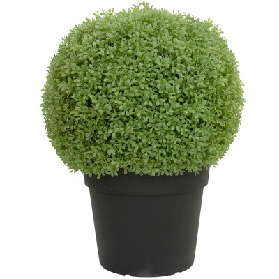 Northlight 22" Artificial Boxwood Ball Topiary in Round Pot, Unlit