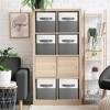 Sorbus 6 Pack 11" Two Tone Foldable Storage Cubes with Handles - Perfect for clothes, toys, books, linens, and more - 2 of 4