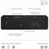 Logitech MX Keys S Wireless Keyboard, Low Profile, Fluid Precise Quiet Typing, USB C Rechargeable, Black - Programmable Keys, Backlighting - 32.81 ft - image 4 of 4