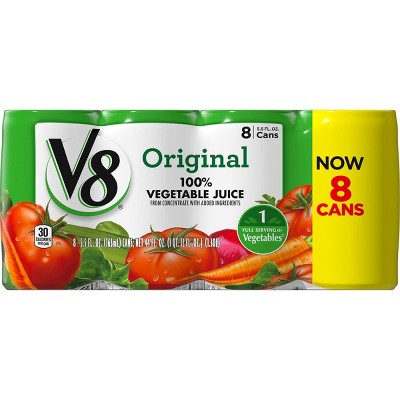 V8 Original 100% Vegetable Juice - 8pk/5.5 fl oz Cans