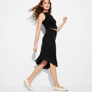 Women's Asymmetrical Maxi A-Line Skirt - Wild Fable™ - 1 of 3