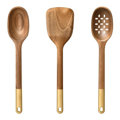 3-Piece Wood Kitchen Utensil Set