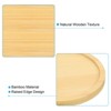Unique Bargains Indoor Round Bamboo Planter Saucer Drip Tray Plant Drainage Trays 4.33'' OD - 4 of 4