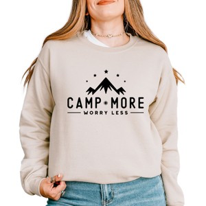Simply Sage Market Camp Life Varsity Sweatshirt - 1 of 4