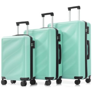 Hrinhom Luggage Set 3 Piece,ABS Suitcases with Spinner Wheels and TSA Lock(20"/24"/28") - 1 of 4