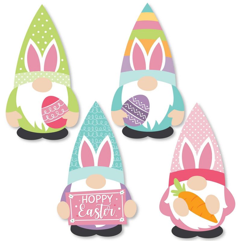Big Dot of Happiness Easter Gnomes - DIY Shaped Spring Bunny Party Cut-Outs - 24 Count, 1 of 7