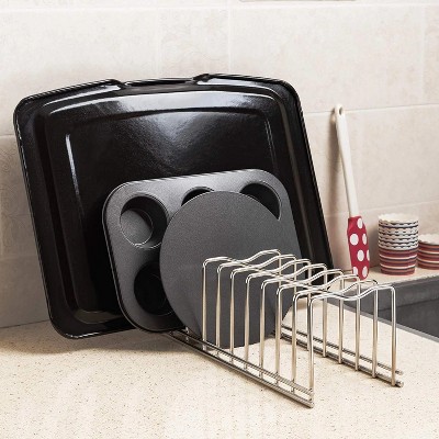 LunaLulinlk Pot Lid Organizer Pot Lid Rack Holder Suitable for Bakeware Dish Plate, Cutting Boards, Pots & Pans, Serving Trays