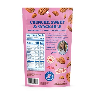 Evie's Snacks Roasted Texas Pecans Sweet and Salty Nuts - 3oz