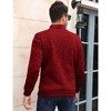 BLUEMING Men's Marled Knit Fleeced Sweatshirts Henley Neck Tops Warm Knitted Winter Thermal Sweat Shirts Button Mens Pullovers - 2 of 4