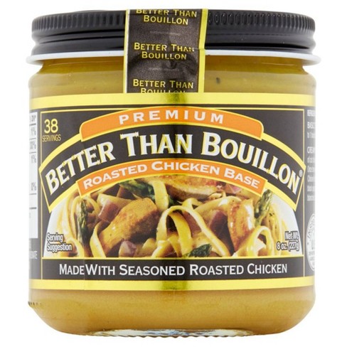 Better Than Bouillon Premium Roasted Garlic Base, Made with Seasoned  Roasted Garlic, 38 Servings Per Jar, 8 Ounce (Pack of 2)