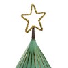 Northlight Rustic Christmas Tree with Cutout Star Topper - 17" - Green and Gold Finish - 2 of 4