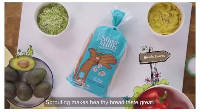 Silver Hills Bakery Vegan Little Big Sprouted Grain Bread - 15oz, 2 of 12, play video