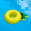 Pool Central 9" Inflatable Pineapple Swimming Pool Beverage Drink Holder - 2 of 2