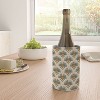 Iveta Abolina Fan Florals Teal Yellow Wine Chiller - 2 of 2