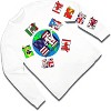 Mens MTV Long Sleeve Shirt - #TBT Mens 1980's 1990'S Clothing - I Want My MTV Music Television T-Shirt (White Flags, Small) - 3 of 4