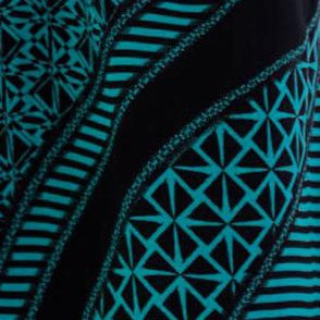 tropical teal mixed geo