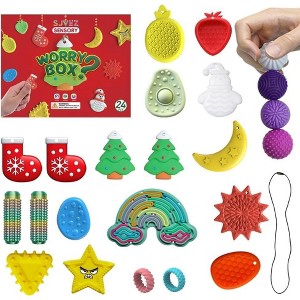 Advent Calendar Sensory Toy Christmas Countdown Gift Box - 24 Day Anxiety Relief Box for Adult Men and Teen Boys - 2025 Christmas Surprise Gift - 1 of 4