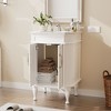 Hyleory Bathroom Storage Vanity,Bathroom Cabinets Freestanding with Door for Bathroom Floor Cabinet,Restroom Cabinet, Storage Cabinet - 4 of 4