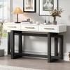 KIGFTSOD White Elegant Console Table with Three Drawers, Extra Long Entryway Table for Entryway, Hallway, Living Room, Foyer, Corridor - 2 of 4