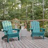 Flash Furniture Newport Adirondack Chair with Cup Holder, Weather Resistant HDPE Adirondack Chair - image 2 of 4