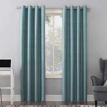 1pc 50"x108" Blackout Duran Thermal Insulated Window Curtain Panel Mineral - Sun Zero