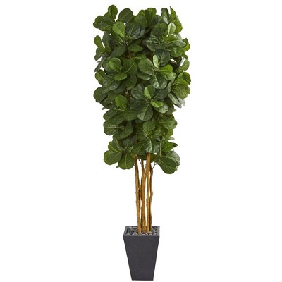 Lush Fig Foliage 90" Artificial Potted Tree for Outdoor Ambiance