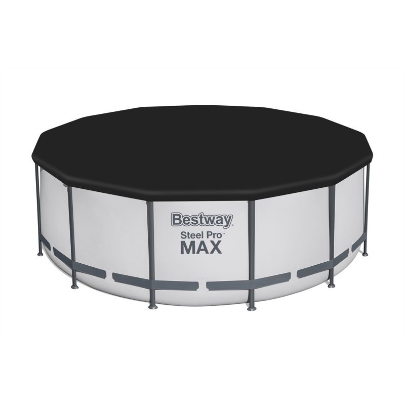 Bestway Steel Pro MAX Round Above Ground Swimming Pool Set with Metal Frame Filter Pump, Ladder, and Cover, 6 of 9