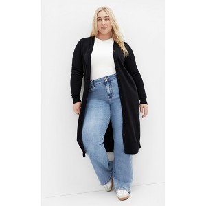 Women's Plus Size Josie Cardigan - black | CITY CHIC - 1 of 4