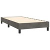 vidaXL Box Spring Bed Frame Dark Gray 39.4 in.x74.8 in. Twin Velvet - 4 of 4