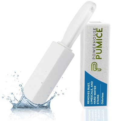 Powerstone Pumice Stone Toilet Bowl Cleaner with Handle (1-pack) - A Reliable and Harmless Solution for Cleaning