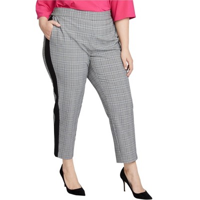 Rachel Roy Womens Glen Plaid Casual Trouser Pants