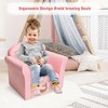 Costway Kids Mermaid Sofa Children Armrest Couch Upholstered Chair Toddler Furniture - 3 of 4
