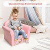 Costway Kids Mermaid Sofa Children Armrest Couch Upholstered Chair Toddler Furniture - image 3 of 4