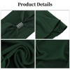 Unique Bargains Chair Sashes Bow Stretch Chair Cover Band with Buckle Slider 13.78"x5.91" Deep Green 10 Pcs - 3 of 4
