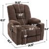 NicBex Recliner Chair Power Lift Chair with USB Ports Message Chair with Heating Oversized Recliner with Cup Holders for Living Room - 4 of 4