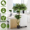 Syemin Artificial Plants Artificial Willow Tree Tall Fake Potted Plant Faux Green Silk Tree for Living Room Bedroom, Green, 63"*8.7"*7.8" - 4 of 4