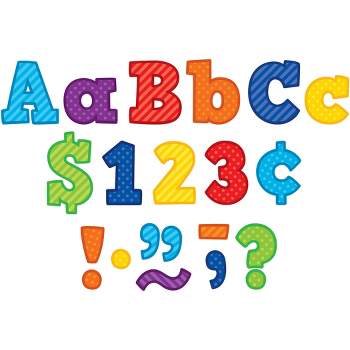 Teacher Created Resources® Playful Patterns Bold Block 3" Letters Combo Pack, 443 Pieces Per Pack, 3 Packs