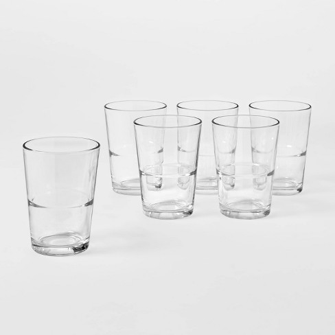 Curved Glass Tumbler 16 oz (Set of 6)