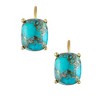 Designs By Gioelli 14K Gold Over Sterling Silver Turquoise Drop Earrings - 3 of 3