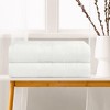 Unique Bargains Absorbent Quick Dry Solid Cotton Textured Bath Towels 2 Packs - 3 of 4