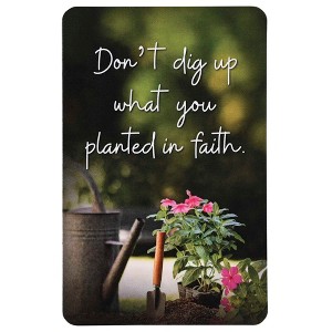 Dicksons BKMPK-513 Don't Dig Up What You Planted Green and Pink 2.5 x 4 Paper Encouraging Durable Laminated Bookcard Bookmark, Pack of 12 - 1 of 2