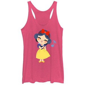 Women's Snow White and the Seven Dwarves Cartoon Song Racerback Tank Top - 1 of 3