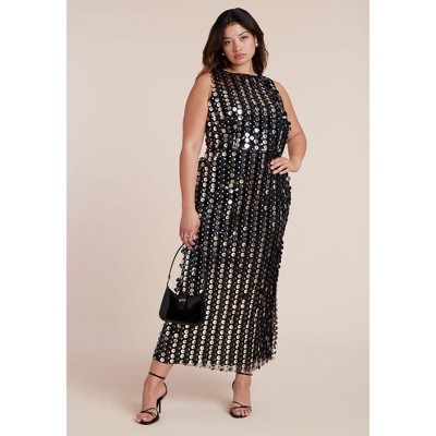 ELOQUII Paillette Maxi Dress
