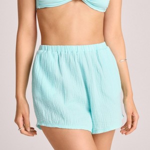 Vitamin A Women's Gauze Cover Up Shorts - 1 of 3